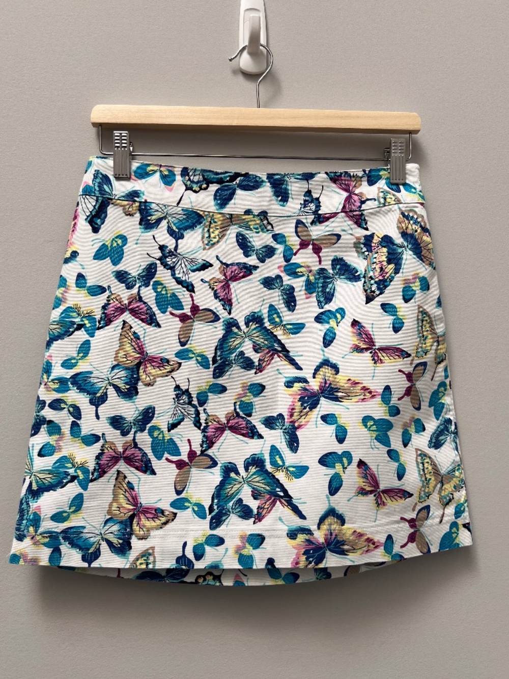 Butterfly print skirt